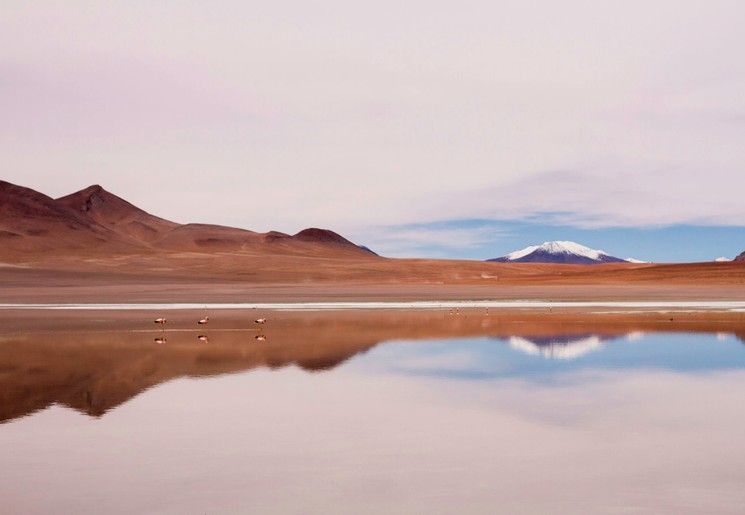 De zoutvlaktes van Uyuni in Bolivia