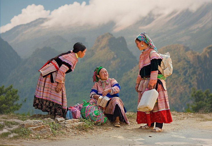 Locals in Sapa, Vietnam