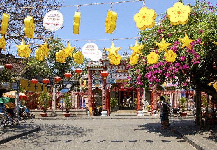 Kleurrijk straatbeeld in Hoi An