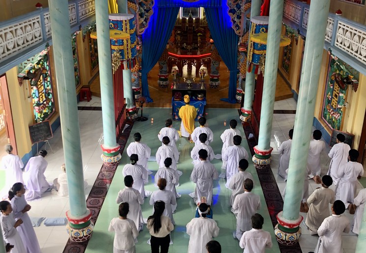 Cao Dai tempel in Vietnam