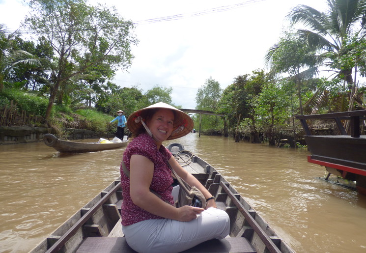 Irene in Vietnam de Mekongdelta