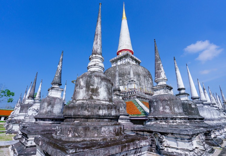 Wat Phra Mahathan in Nakhon Si Thammarat, Zuid-Thailand Wat Phra Mahathan in Nakhon Si Thammarat, Zuid-Thailand