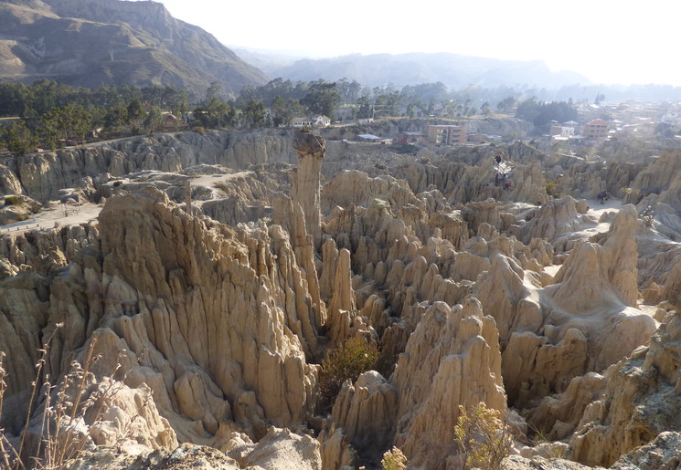 Zand- en steenformaties bij La Paz - Bolivia