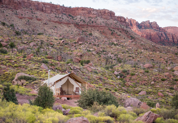 Kamperen in Zion NP, Amerika