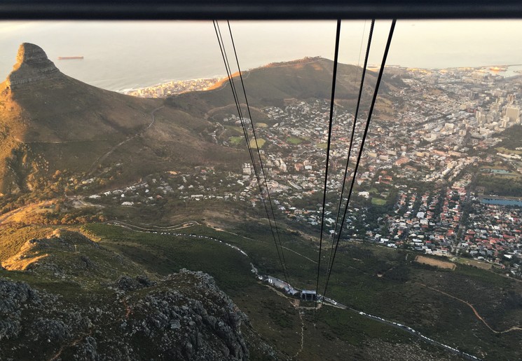 Tafelberg, Kaapstad in Zuid-Afrika Tafelberg, Kaapstad in Zuid-Afrika