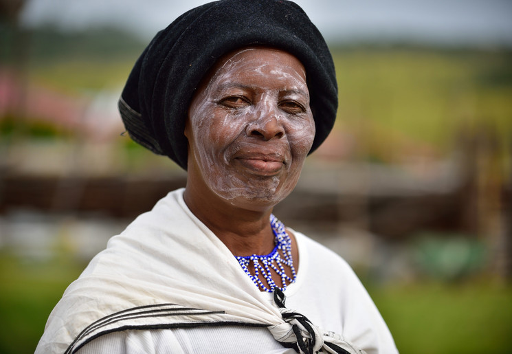 Zuid-Afrika-Xhosa-vrouw