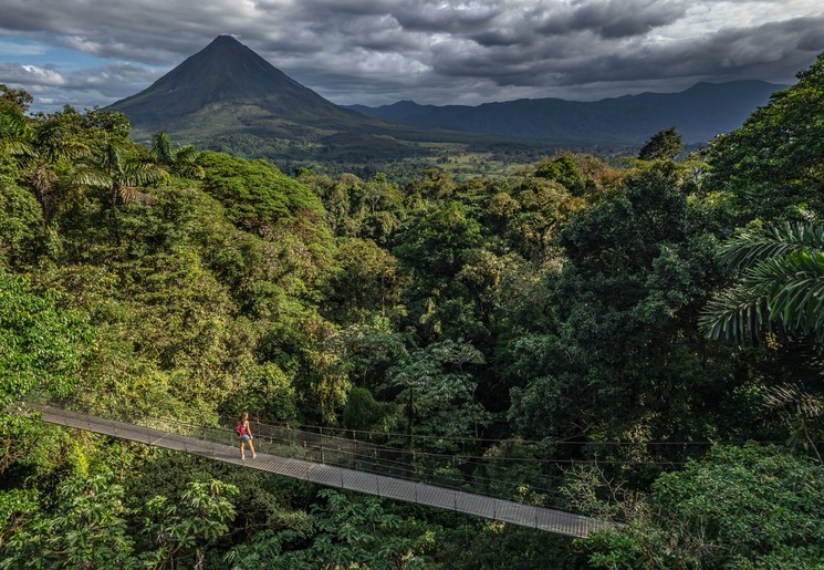 Wandelen naar de Arenal Vulkaan, Costa Rica