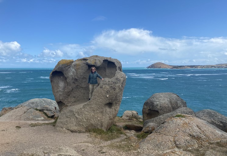 Op een rots in Australië