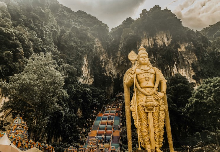 De Batu caves in West-Maleisie