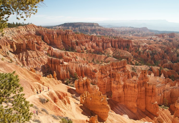 De rode rotsen van Bryce Canyon