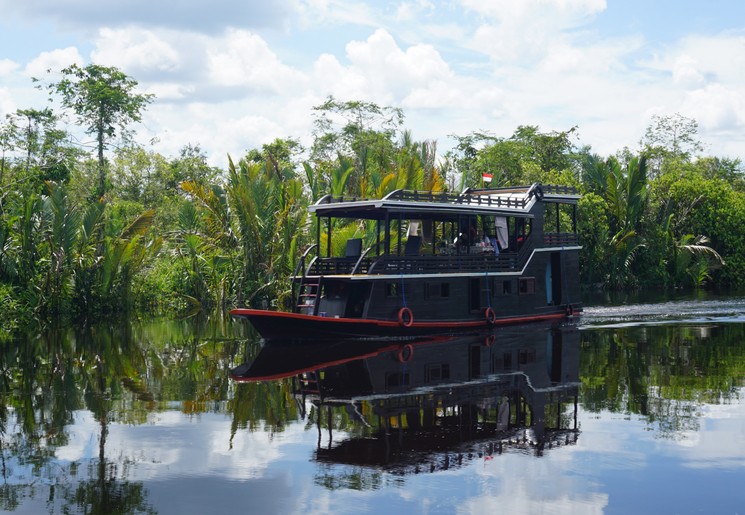 De klotok in Tanjung Puting National Park