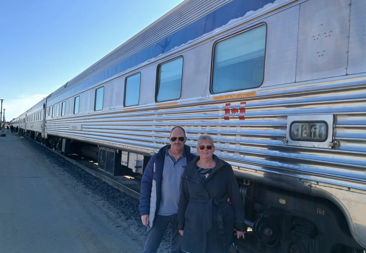 Deborah en Syb reisden met de trein door Canada