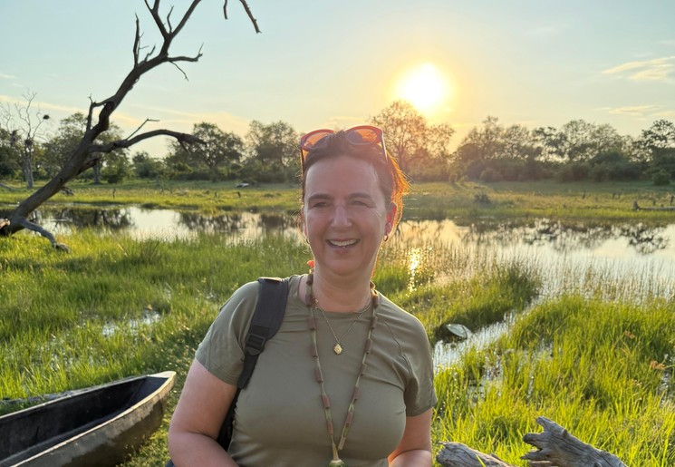 Collega Eva in Botswana