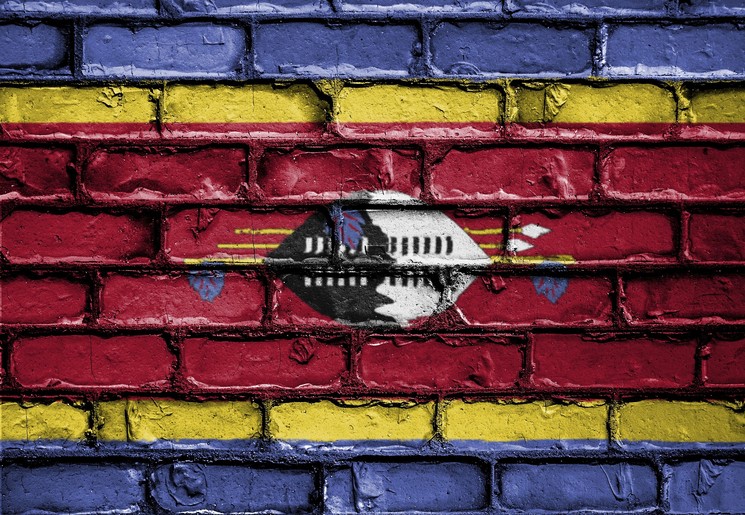 De vlag van Swaziland