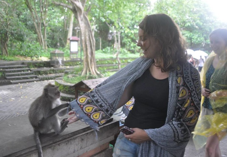 Bali met een aapje
