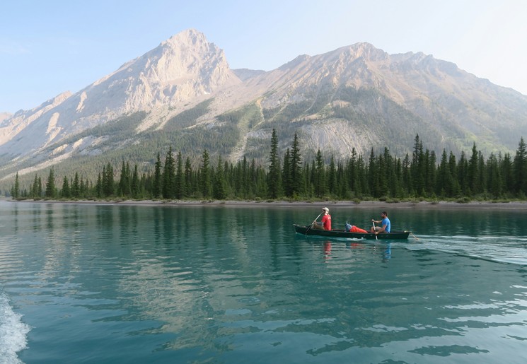 Kanovaren in Banff in Canada