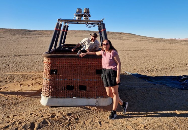 Ballonvaart in Namibië