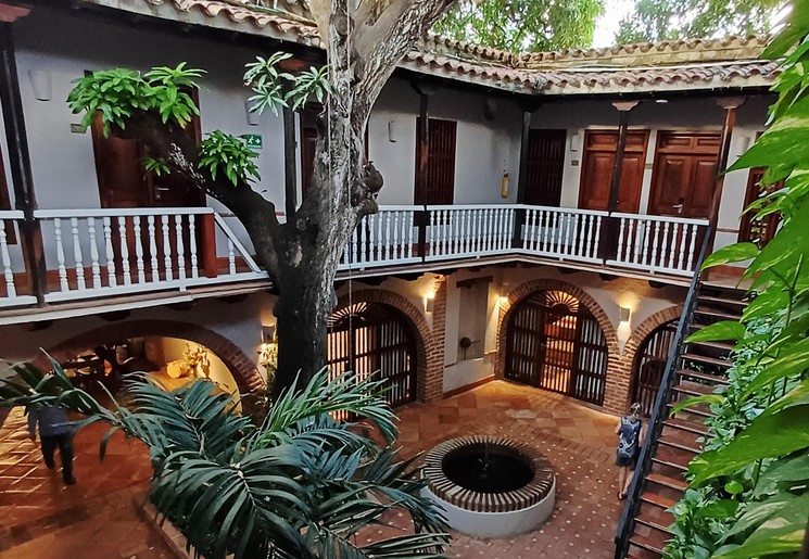 De accommodatie van Paul en Maria in Cartagena, Colombia
