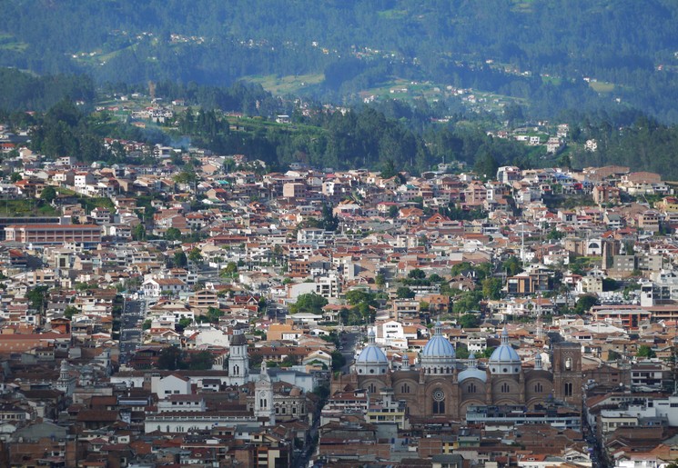 Uitzicht over Cuenca, Ecuador