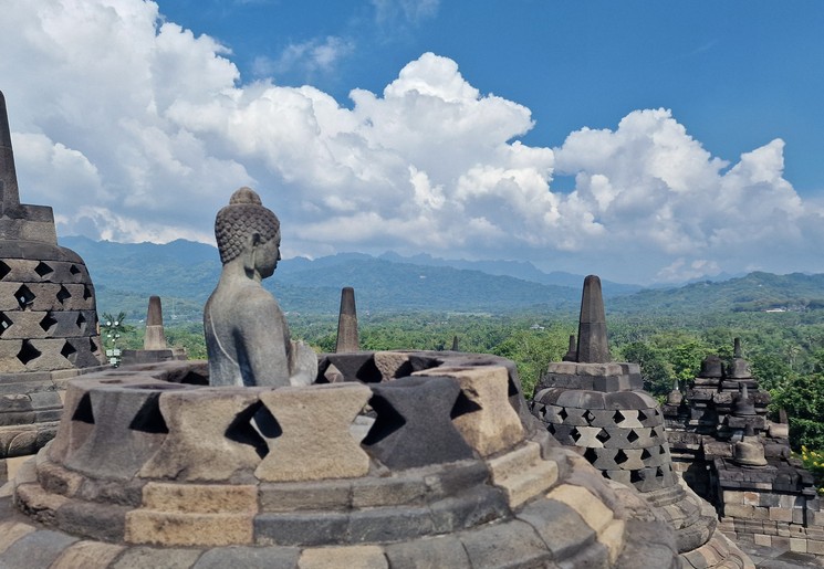 Borobodur Tempel op Java