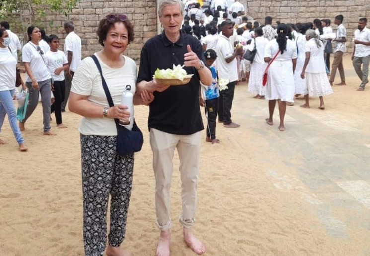 Jan en Hanny in Sri Lanka