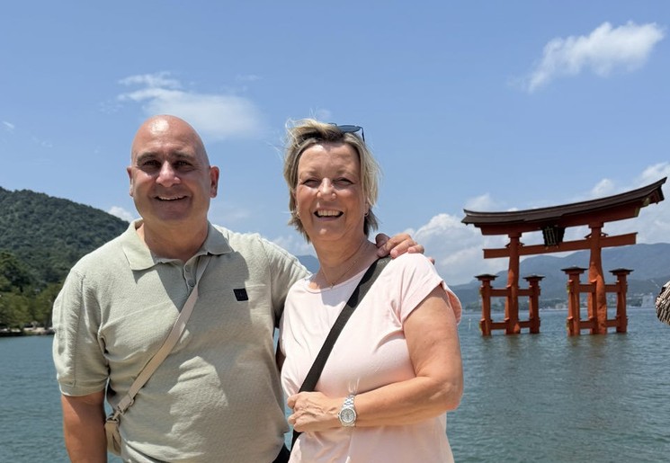 Aret en Sabine in Miyajima
