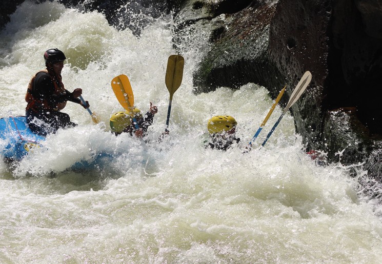 Raften op de Chili-rivier bij Arequipa