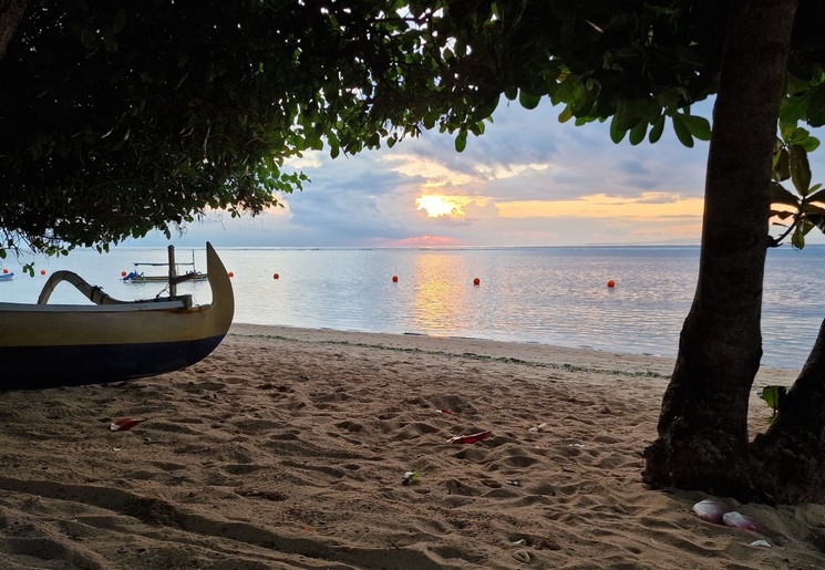 Sanur strand op Bali