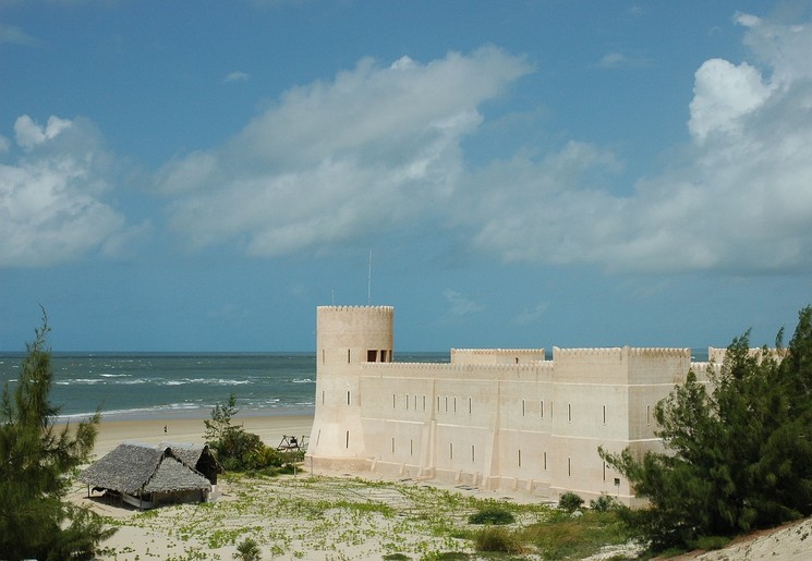 Uitzichten op het fort in Lamu, Kenia