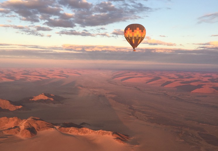 Ballonvaart in de Namibwoestijn, Namibië