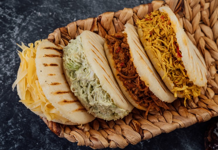 Verschillende soorten arepas