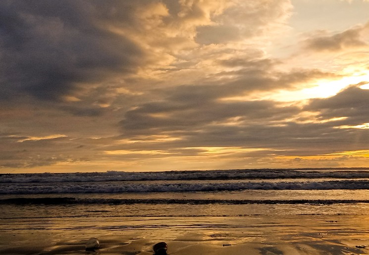 Zonsondergang bij Pangandaran