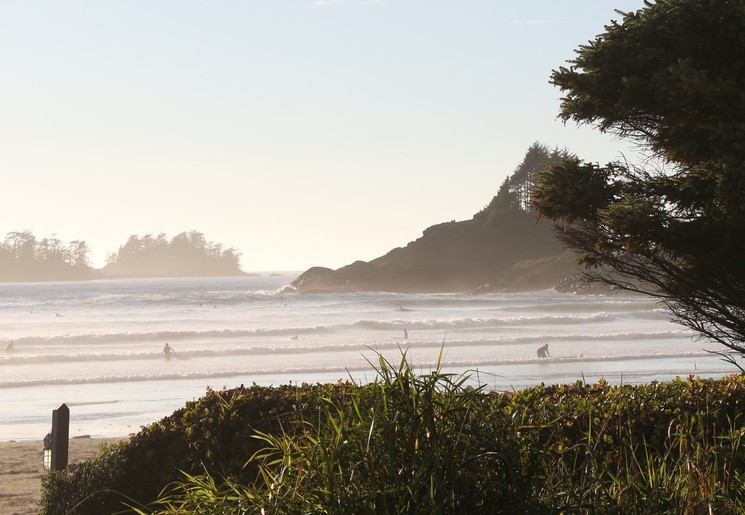 Surfen bij Vancouver Island