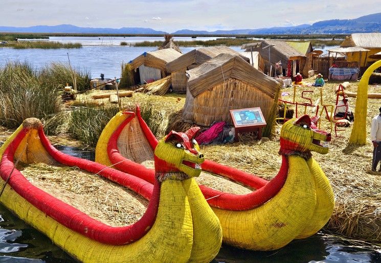 Uros eilanden, Titicacameer Peru