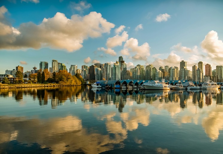 Hippe en gezellige stad Vancouver in Canada