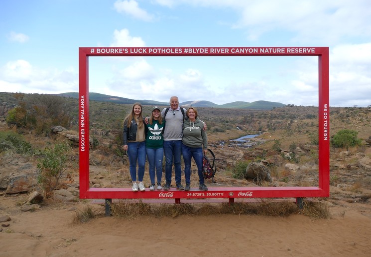 Gezin op de Panoramaroute