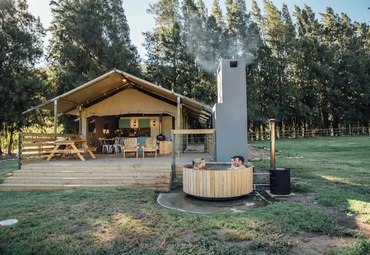 Glamping op Doolhof Wine Estate