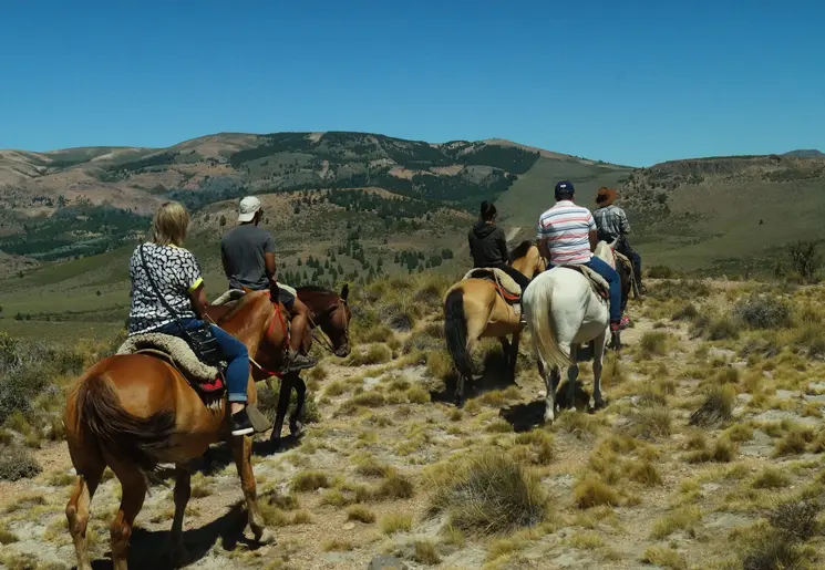 Paardrijden in de omgeving van Bariloche, Argentinië