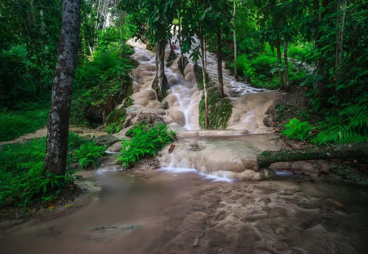 Sticky Waterfall in Chiang Mai, Thailand