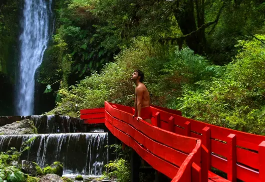 Warmwaterbaden in de omgeving van Pucón, Chili