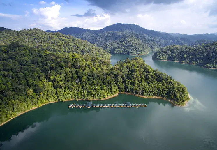 Elephant Hills Rainforest Camp in het Khao Sok National Park, Thailand