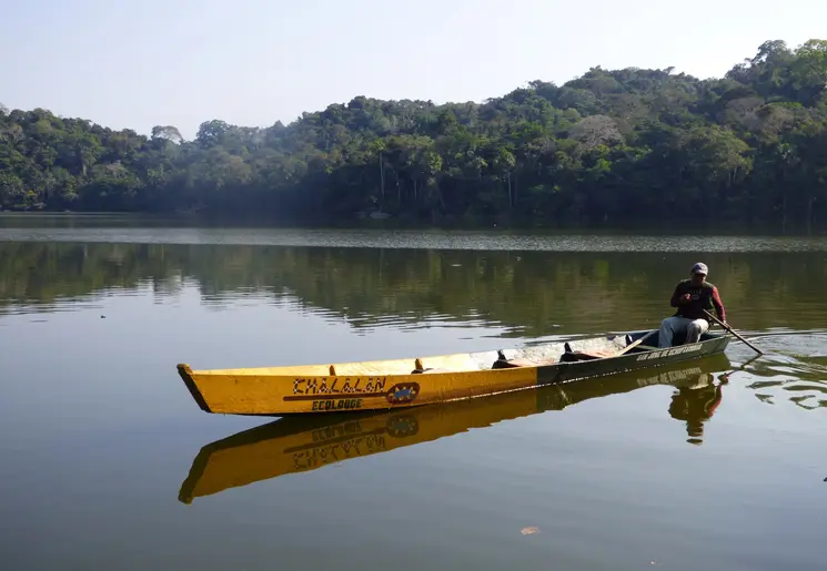 Met de boot naar Madidi National Park, Bolivia