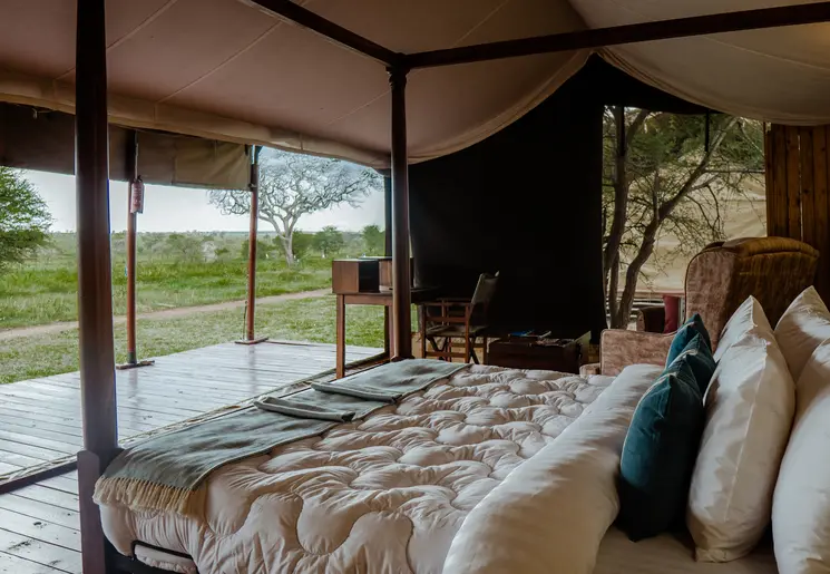 Slapen op de Serengeti Slapen op de Serengeti