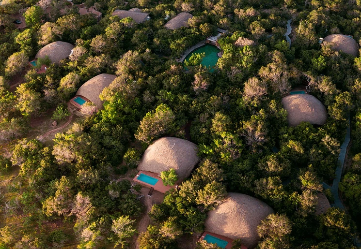De lodges van Chena Huts, Yala, Sri Lanka De lodges van Chena Huts, Yala, Sri Lanka