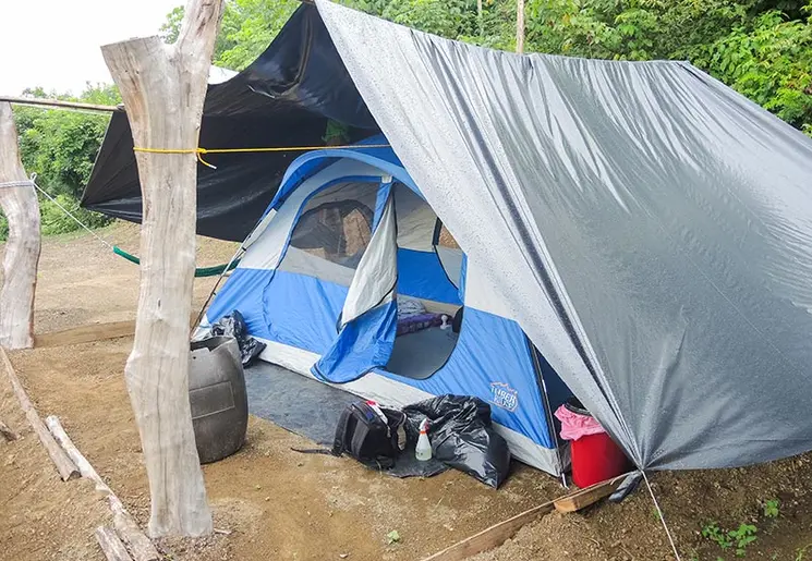 Kamperen in je tent in Costa Rica