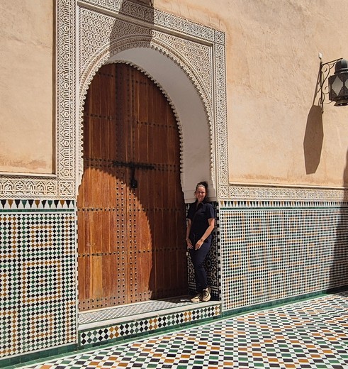 Collega Christel in Meknes