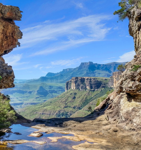 De gouden stranden van Durban brengen je naar een prachtig stukje Zuid-Afrika: Drakensbergen