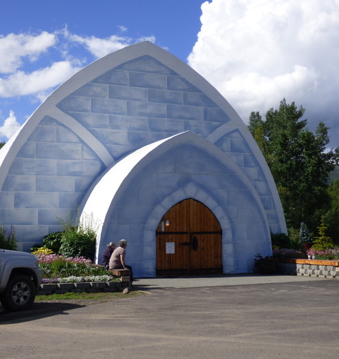 IJsmuseum bij Chena Hotsprings, Alaska, Amerika