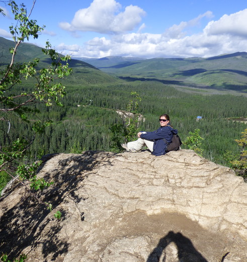 Wandeling bij Chena Hotsprings, Alaska, Amerika