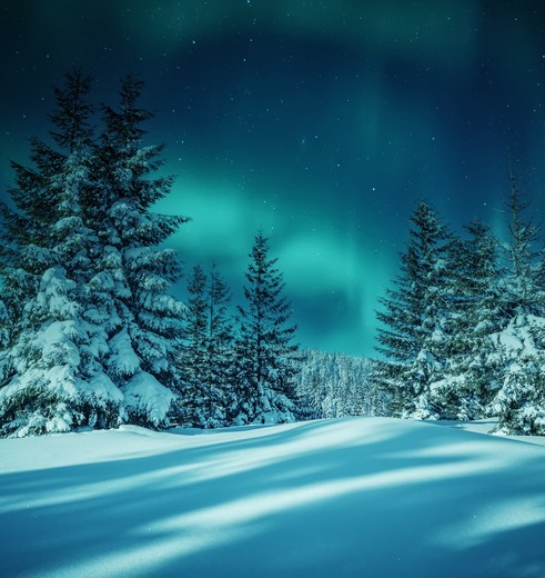 Bijna de hele dag niet echt licht in het noorden van Alaska in de winter
